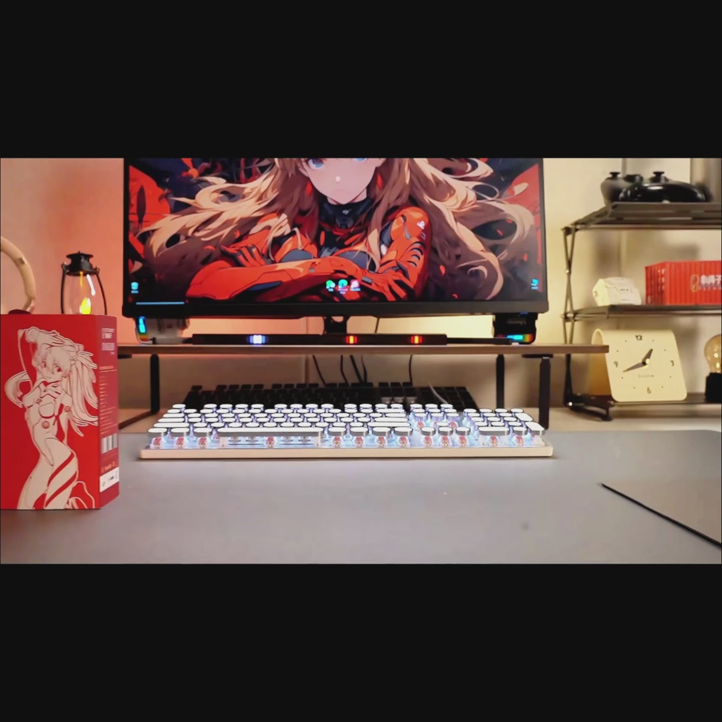 STUMPE Evangelion Asuka sports noise canceling earbuds product video