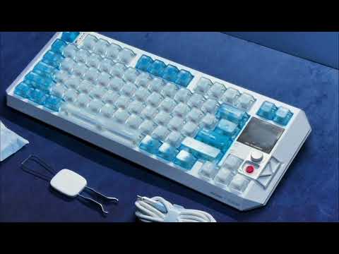 MelGeek Evangelion Rei Ayanami CENTAURI80 magnetic gaming keyboard showcase video