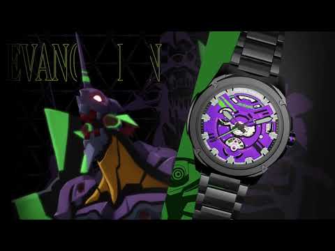 Welly Merck x Evangelion Fashion Mechanical Watch product demonstration video