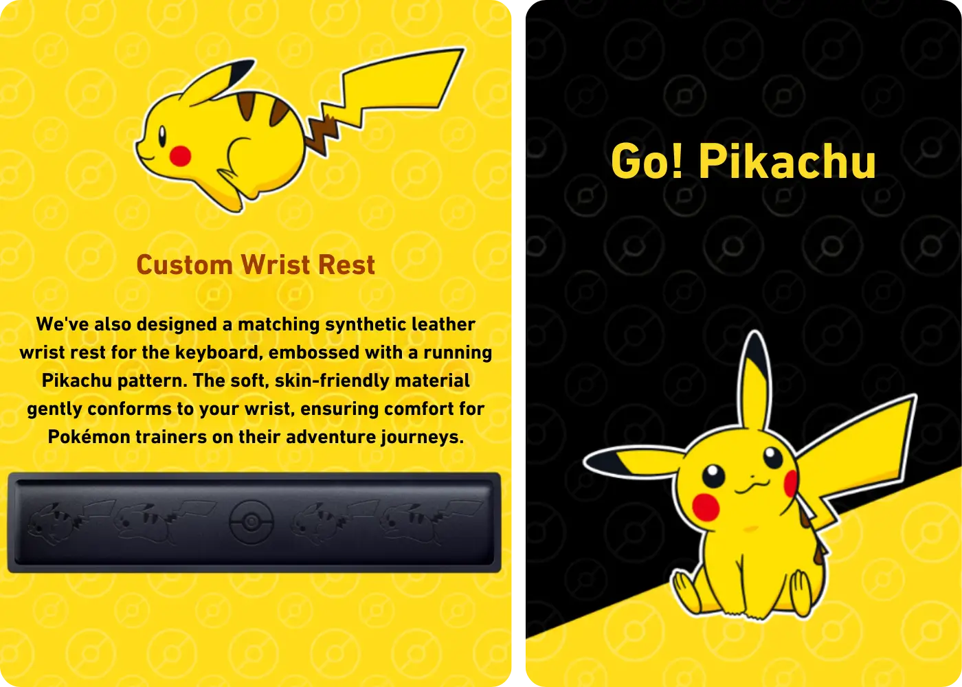 Razer x Pokémon Pikachu 104 Key Gaming Mechanical Keyboard - Unmatched Comfort for Long Sessions