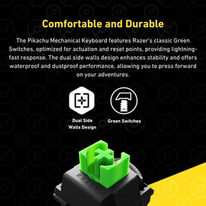 Razer x Pokémon Pikachu 104 Key Gaming Mechanical Keyboard product gallery view 6
