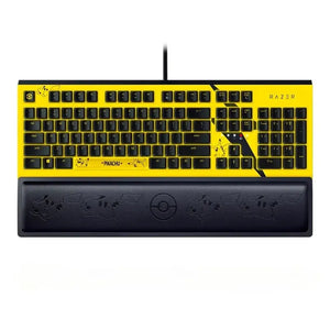 Razer Pokémon Pikachu mechanical keyboard and matching wrist rest bundle