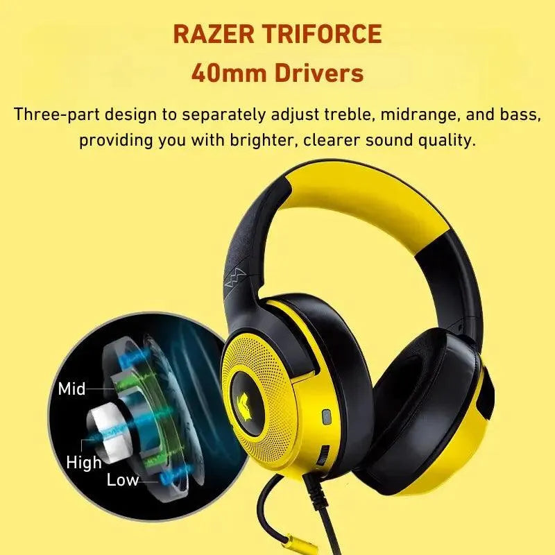 سماعة رأس للألعاب Razer x Pokémon بيكاتشو Kraken V3 X – متجر Risenty