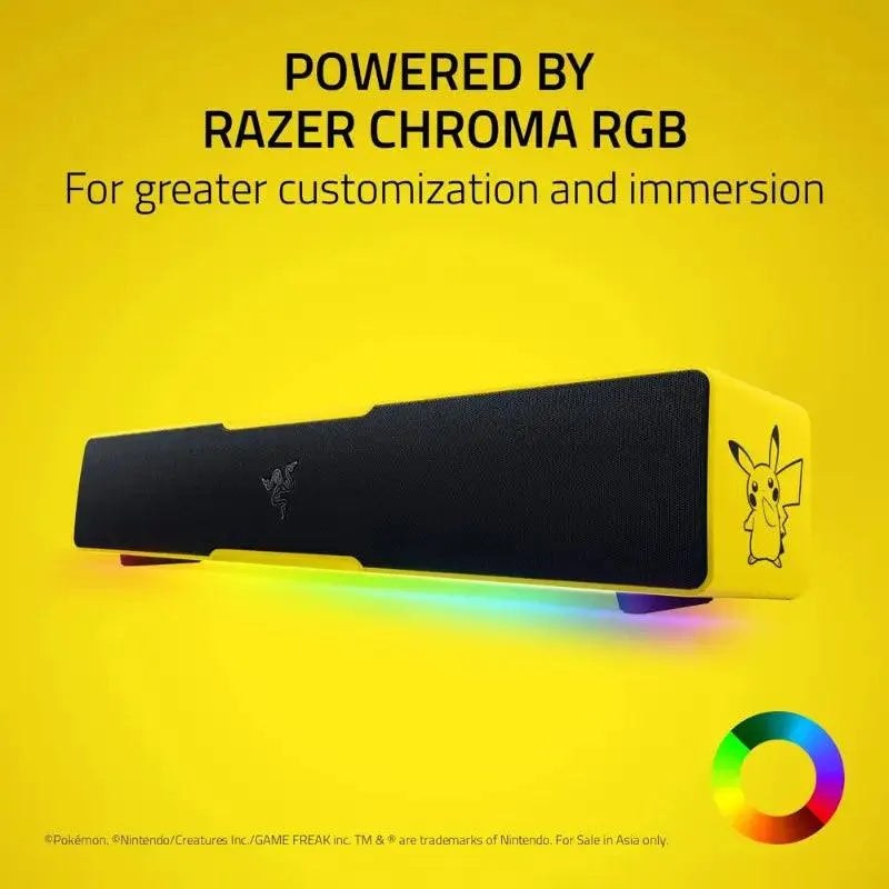 مكبر صوت شريطي للألعاب Razer x Pokémon بيكاتشو Leviathan V2 X – متجر Risenty