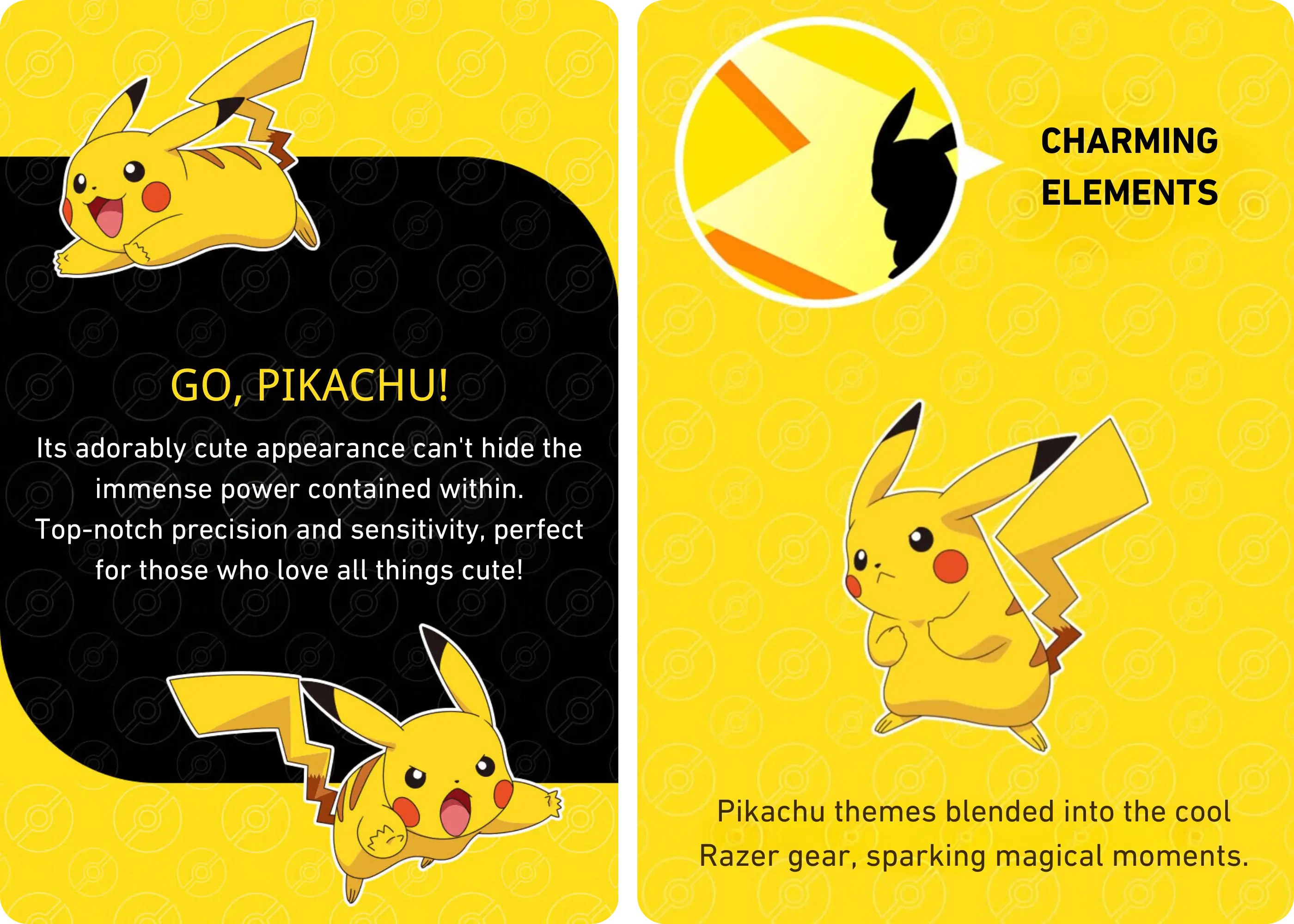 Razer x Pokémon Pikachu Viper Standard Wired Mouse + Mousepad Set - Unleash the Power of Pikachu