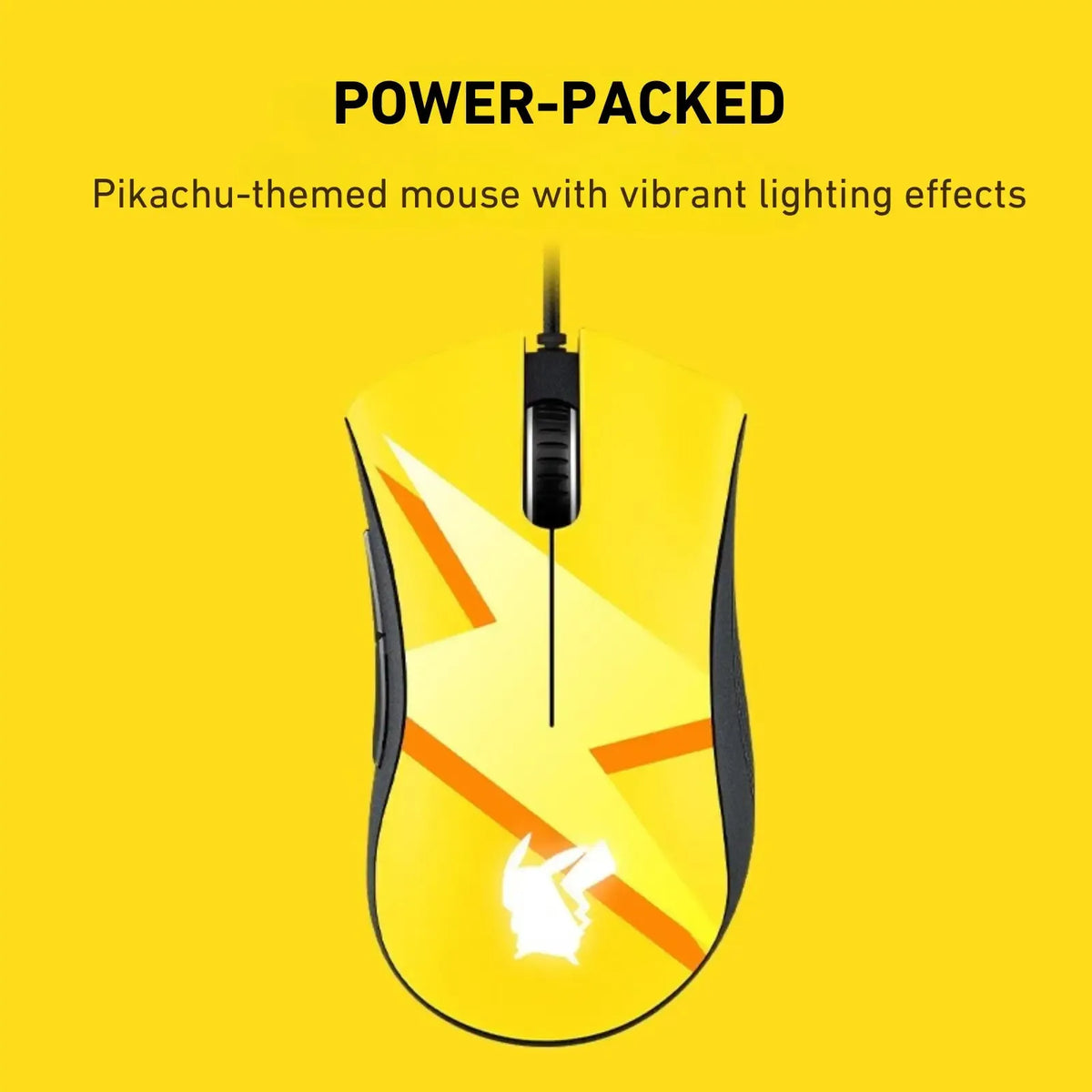 Razer x Pokémon Pikachu Viper Standard Wired Mouse + Mousepad Set product gallery view 3