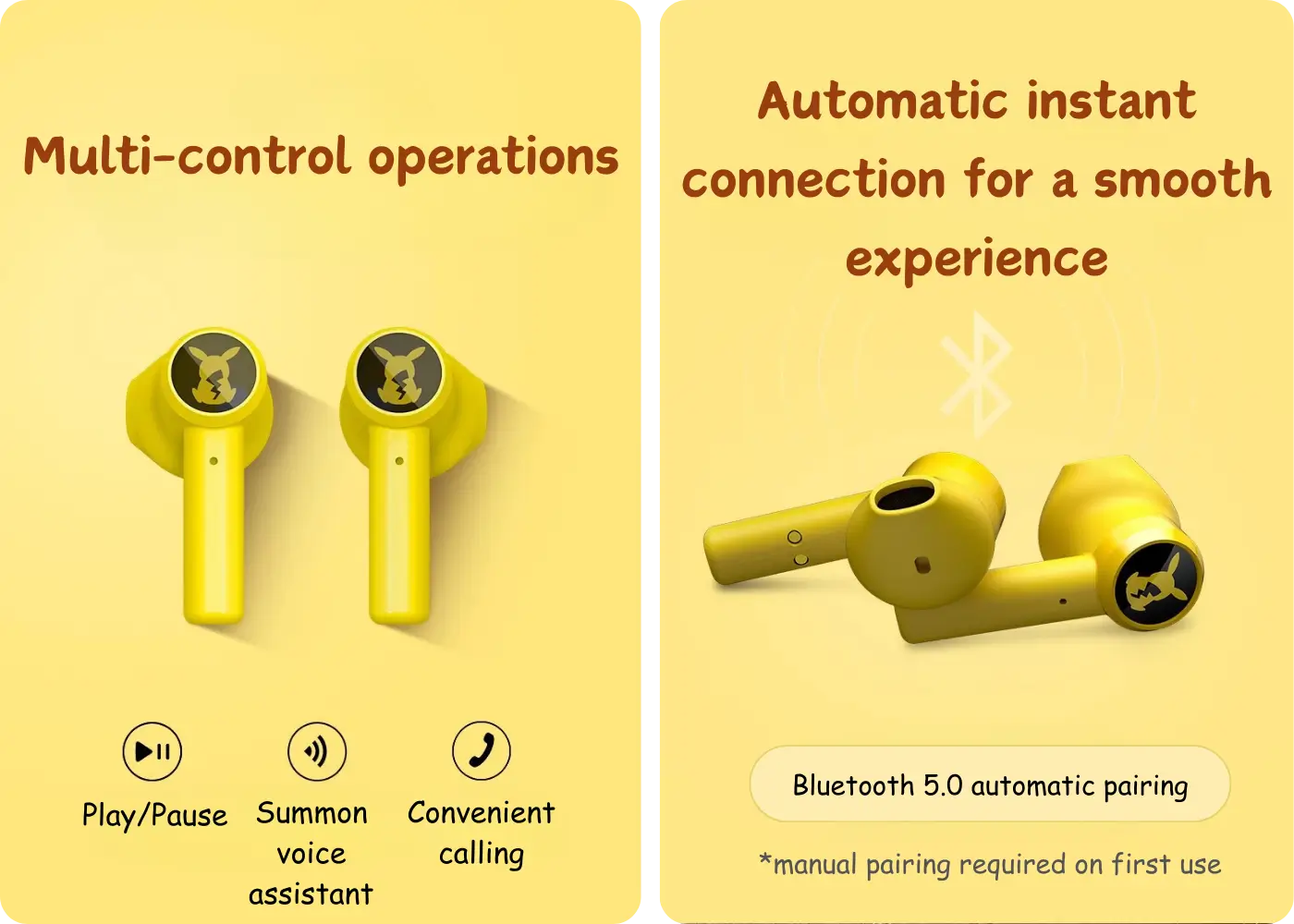 Razer x Pokémon PokeBall Pikachu Earbuds - Control at Your Fingertips—Literally!