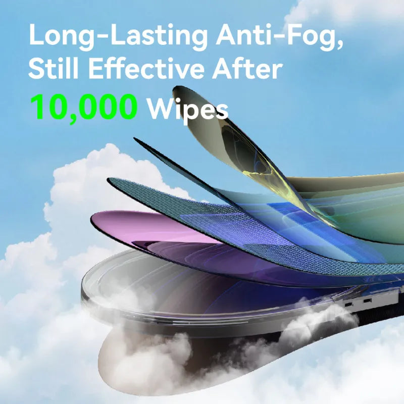 Long-lasting anti-fog lenses on Solla Wave smart swim goggles