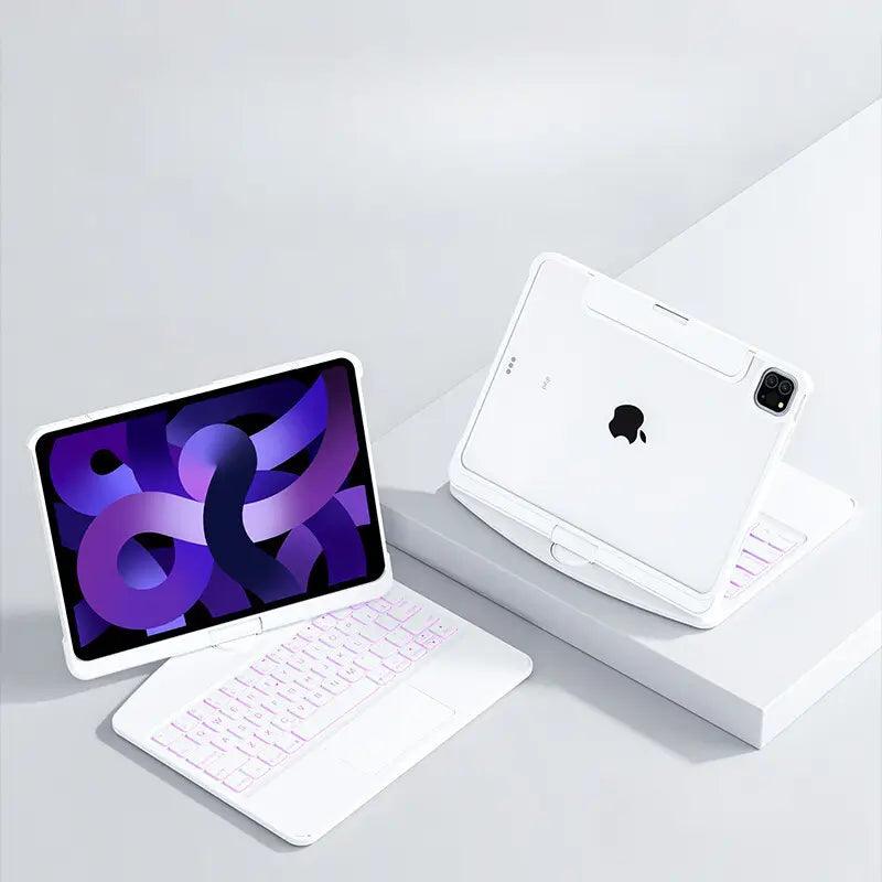 Star Transparent 360° Rotating iPad Magic Keyboard - Risenty Store