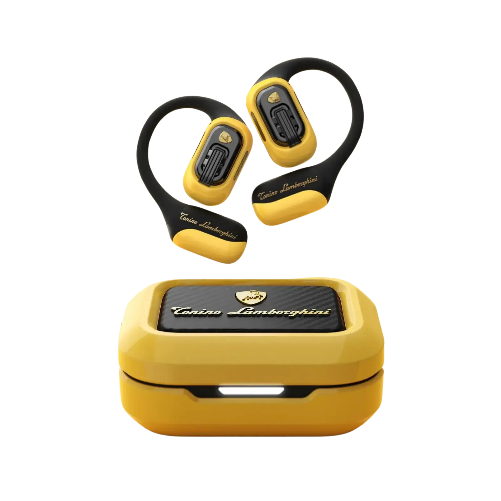 STUMPE x D MOOSTER TL65 Lamborghini open-ear earphones in yellow