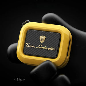 Lamborghini TL65 yellow charging case with Automobili Lamborghini badge