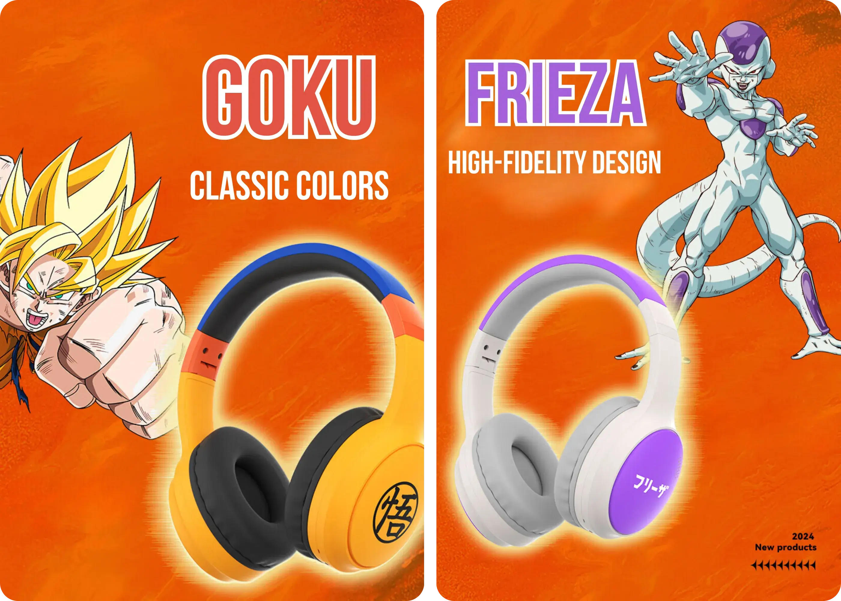 STUMPE x Dragon Ball Z T02 Aktive Geräuschreduzierung Over-Ear-Kopfhörer – Produktdetailbild