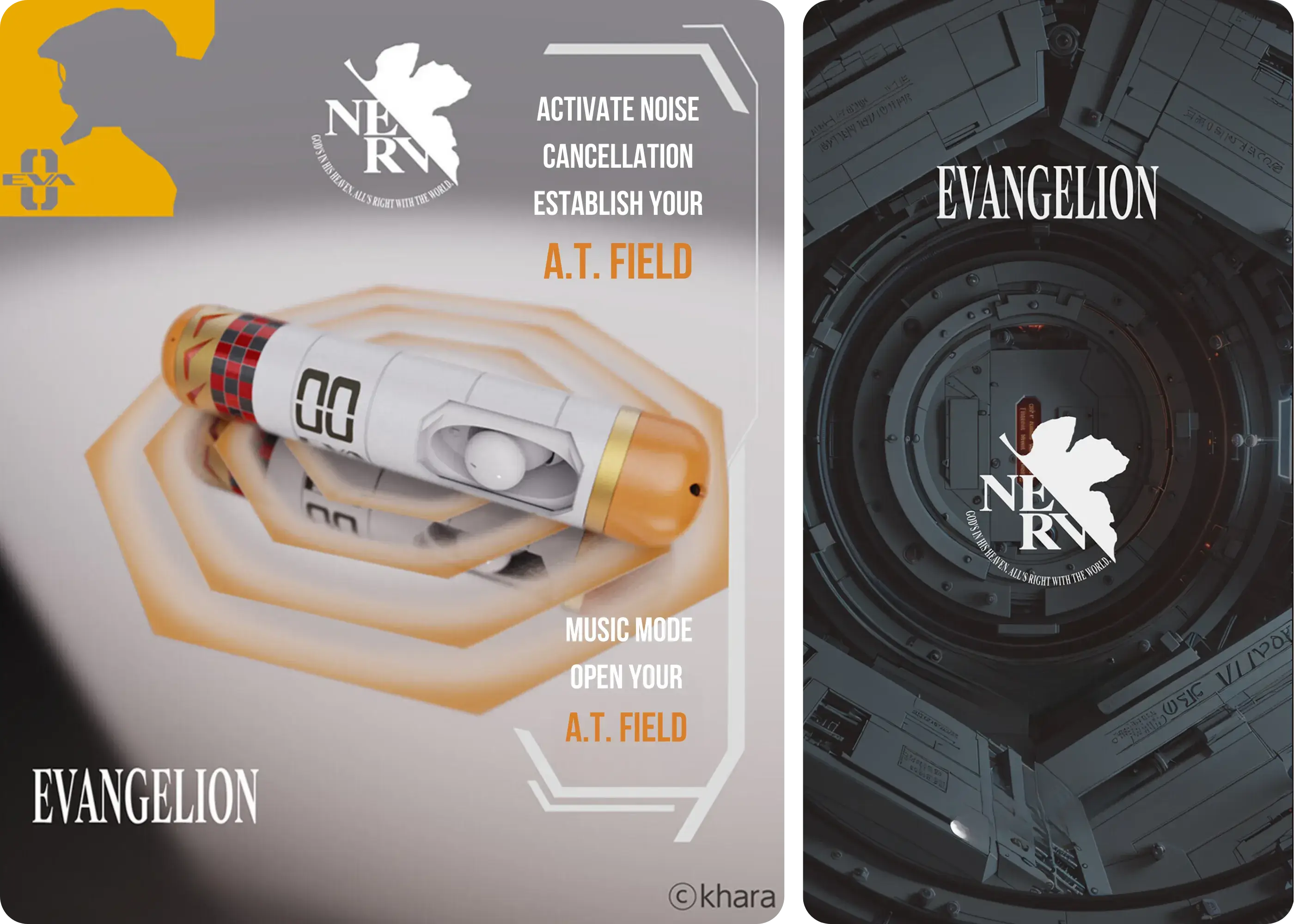 STUMPE EVA-00 earbuds in Rei Ayanami Evangelion special packaging