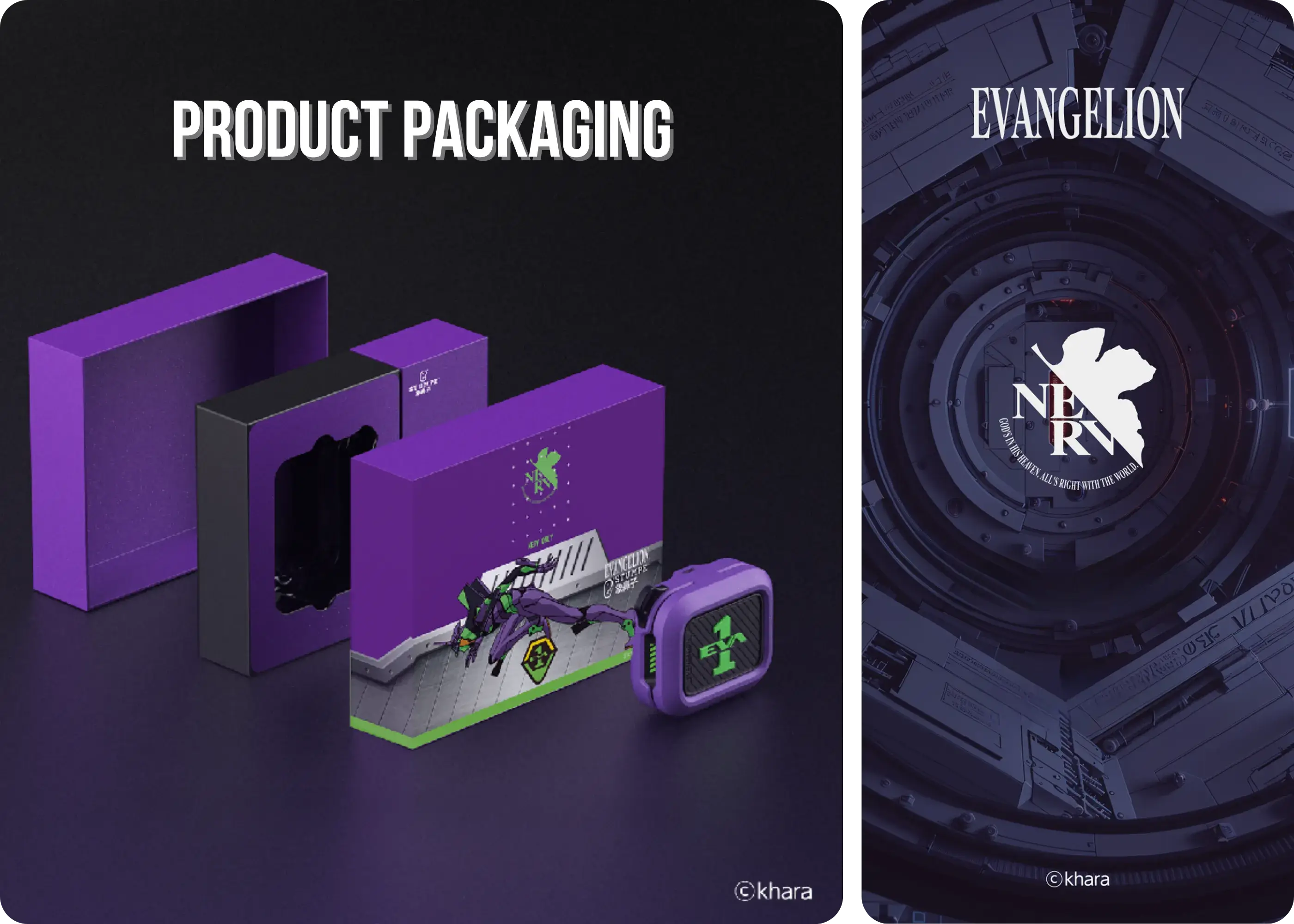 STUMPE x Evangelion EVA-01 Earhook Sports Earphones - Show Your Love for Evangelion