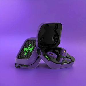 STUMPE x Evangelion EVA-01 Earhook Sports Earphones product variant view 1