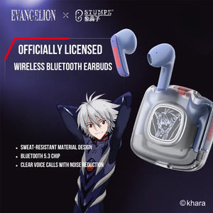 سماعات STUMPE x Evangelion Mark.06 اللاسلكية المرخّصة رسميًا والمزينة بشخصية كاورو ناغيسا