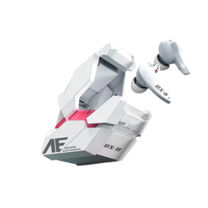 STUMPE Gundam Unicorn RX-0 earbuds with transformable charging case
