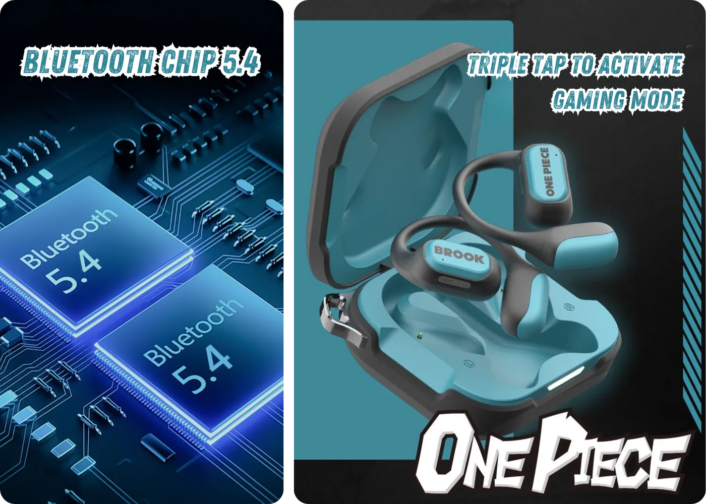 Bluetooth 5.4 and low-latency gaming mode on the Brook earphones