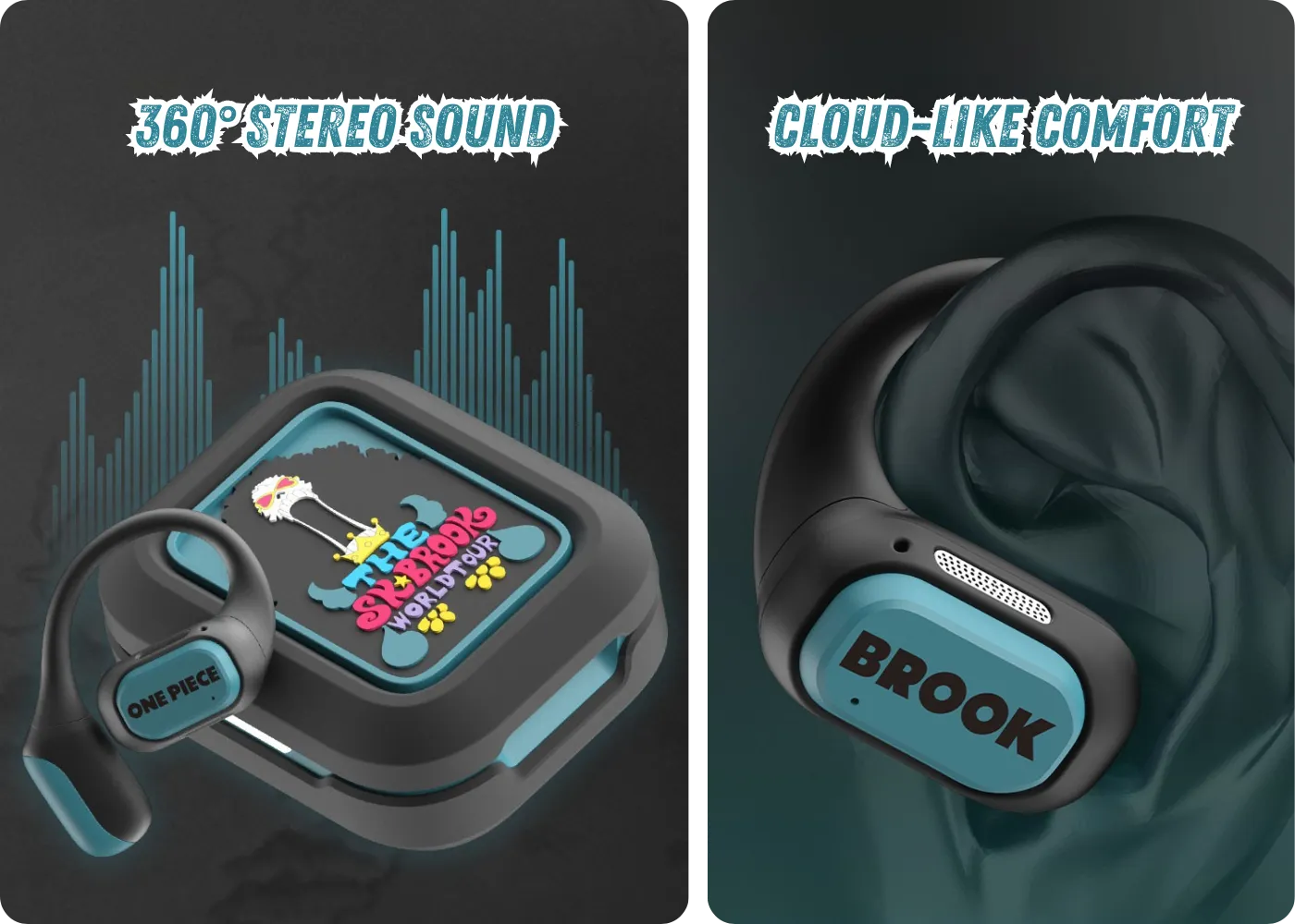 360-degree stereo sound and cloud-like comfort on the Brook earphones