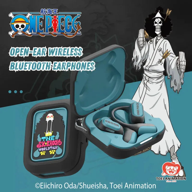 Official One Piece Brook World Tour open-ear wireless earphones