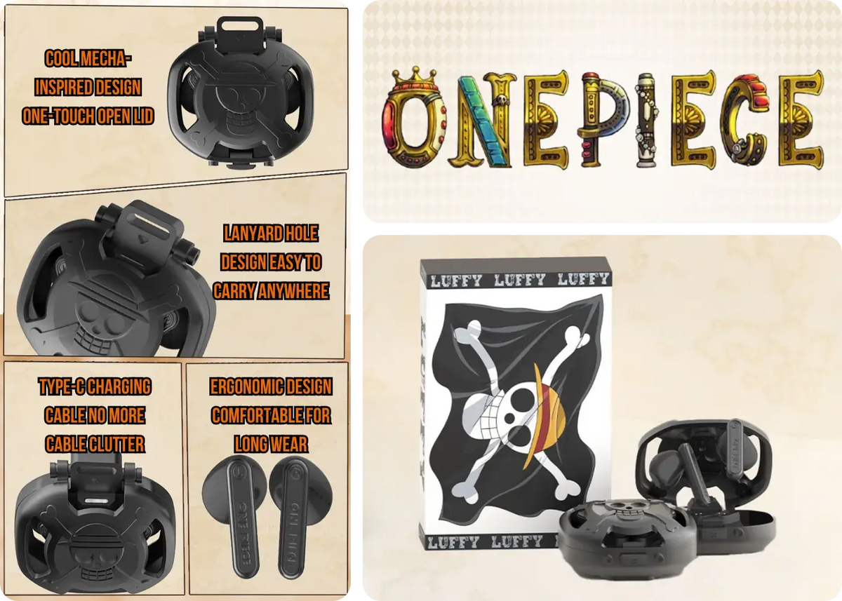 STUMPE x One Piece T05 Totenkopfflagge In-Ear-Kopfhörer – Produktdetailbild