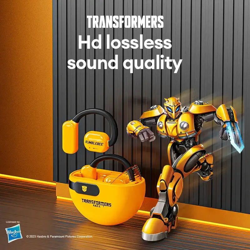 Transformers Bumblebee earphones with synchronized sound and picture