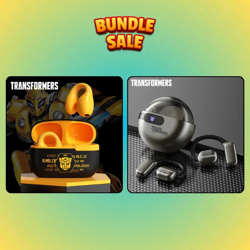 Transformers Dynamic Fit Sound Duo bundle configuration 6 with licensed earphones
