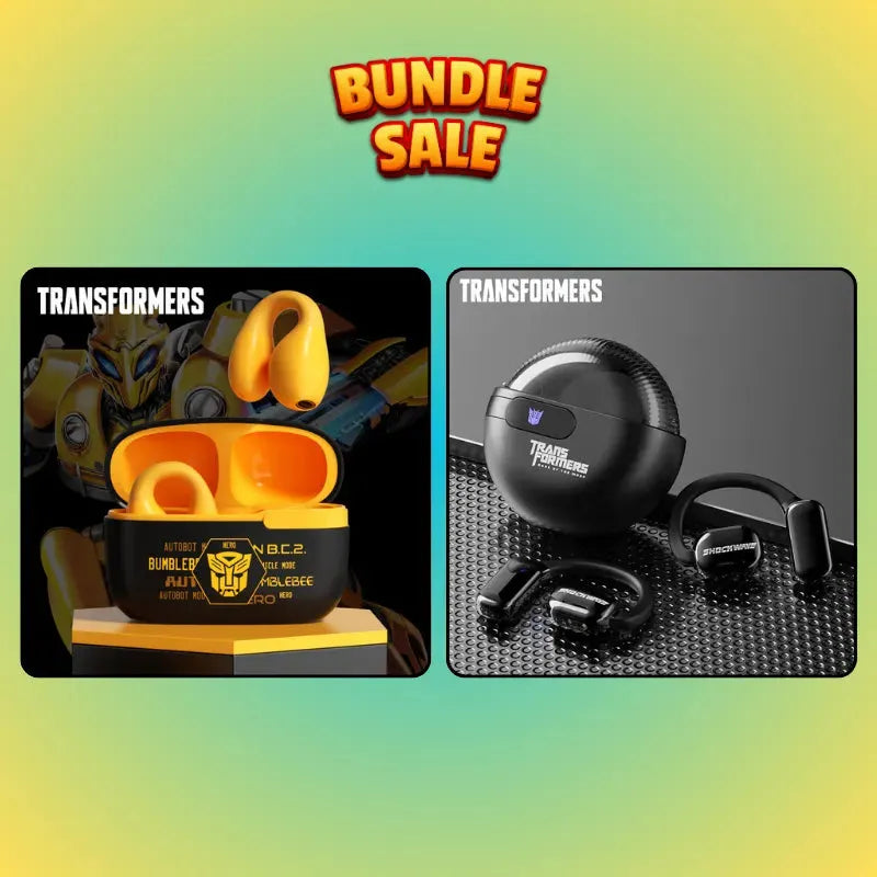 Transformers Dynamic Fit Sound Duo bundle configuration 7 with licensed earphones