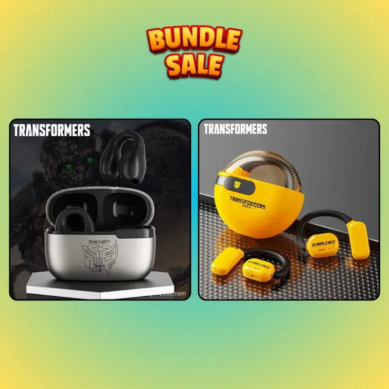 Transformers Dynamic Fit Sound Duo bundle configuration 8 with licensed earphones