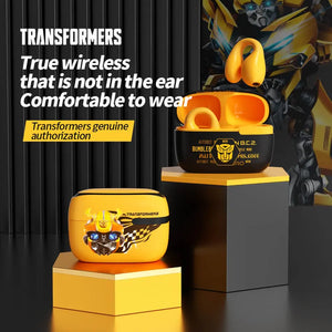 Transformers Bumblebee earphones with ENC noise reduction for clearer calls