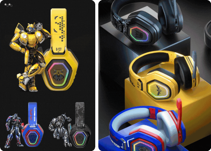 Transformers Bumblebee gaming earphones with low latency, HiFi sound and clear calls