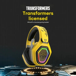 Transformers licensed over-ear gaming headsets in Optimus Prime, Megatron and Bumblebee colors