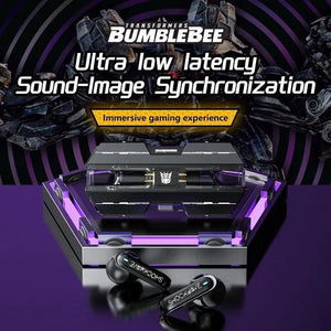 Gaming-Earbuds im Transformers-Design mit LED-Ladecase, extrem geringer Latenz und immersivem Design.