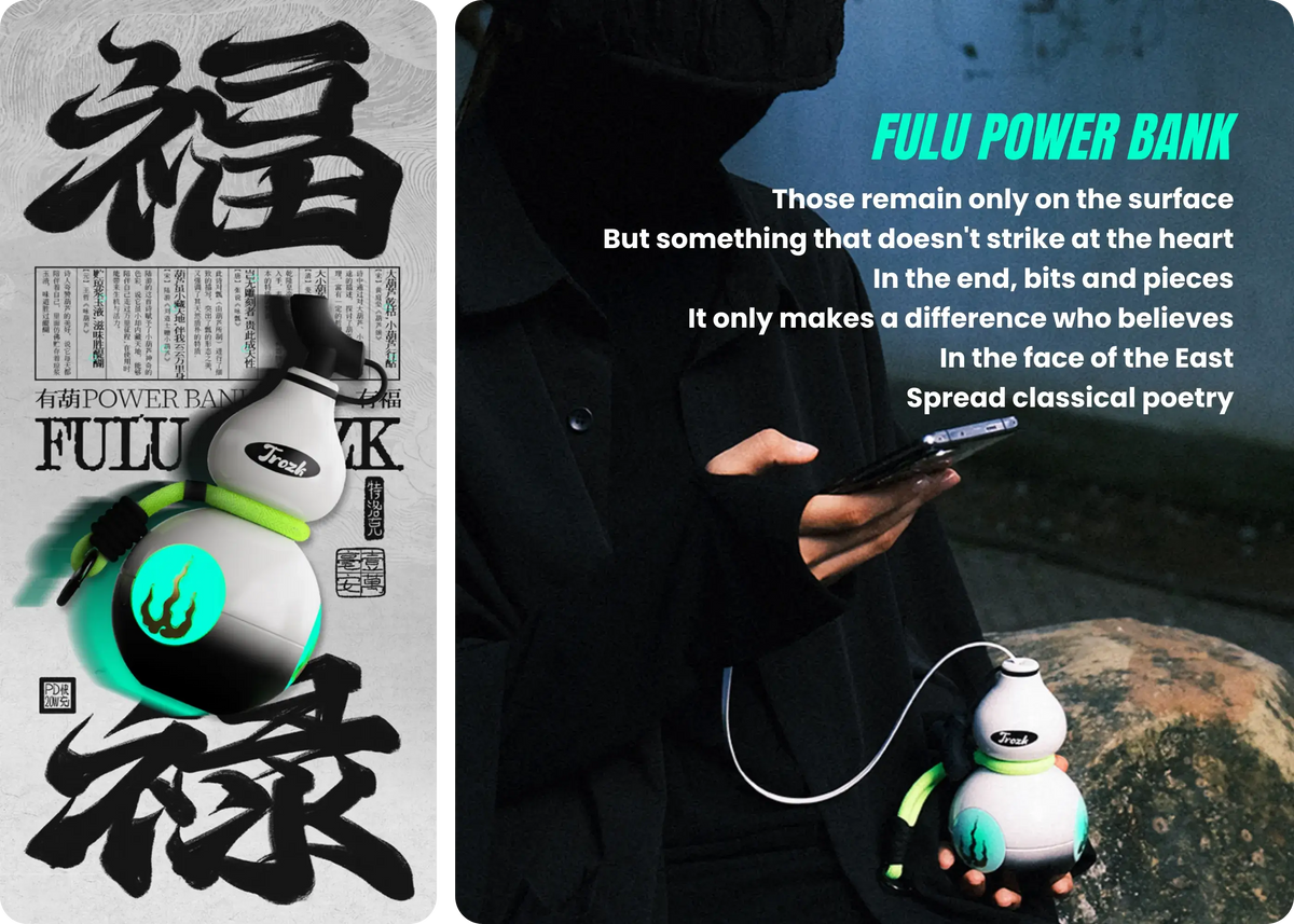 Trozk TP06 FuLu power bank providing portable 10000mAh power for commuting and travel