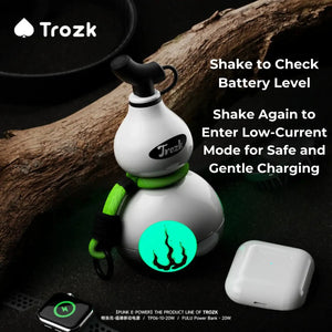 Trozk TP06 FuLu power bank with shake-activated battery and charging mode display