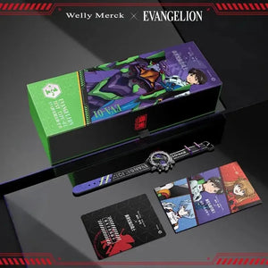 Evangelion Youth quartz chronograph watch with collector gift packaging