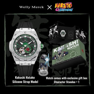 Kakashi Hatake automatic watch with silicone strap and gift box