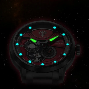 Luminous Gundam Zaku mechanical watch dial