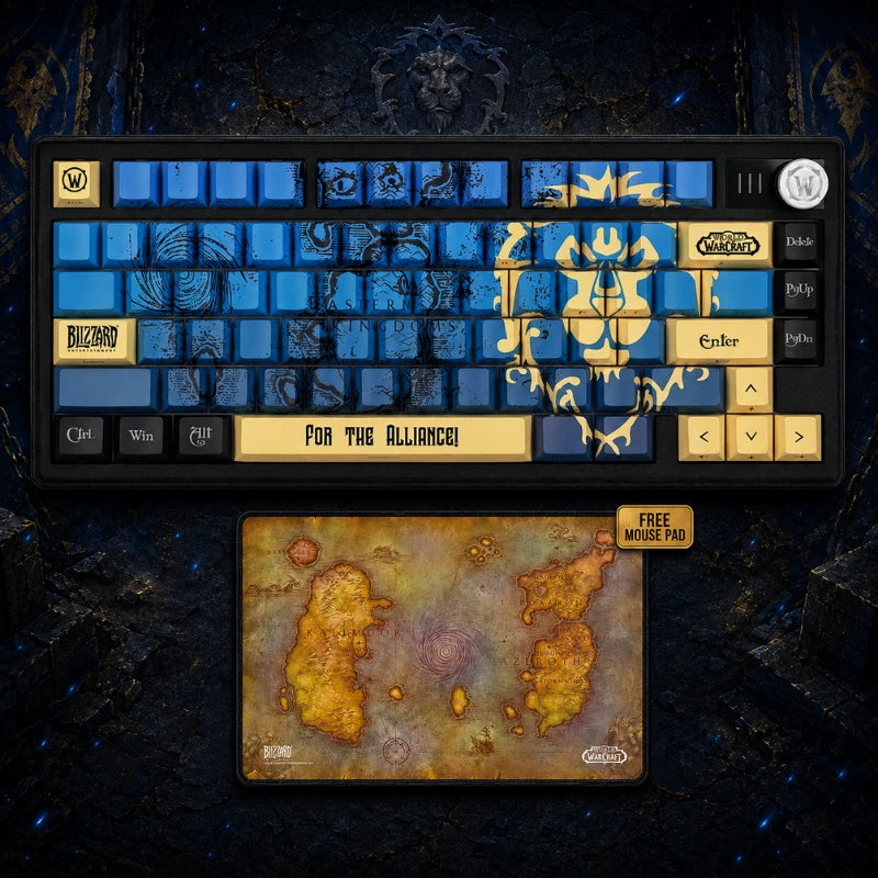 لوحة مفاتيح ميكانيكية RGB ثلاثية الأوضاع من World of Warcraft بـ79 مفتاحًا – صورة المنتج 7