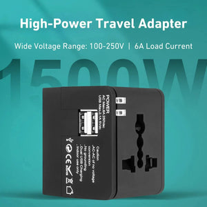 WY-08 high-power travel adapter with 1500W maximum load