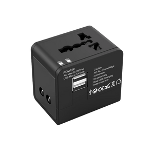 WY-08 black worldwide travel adapter charger