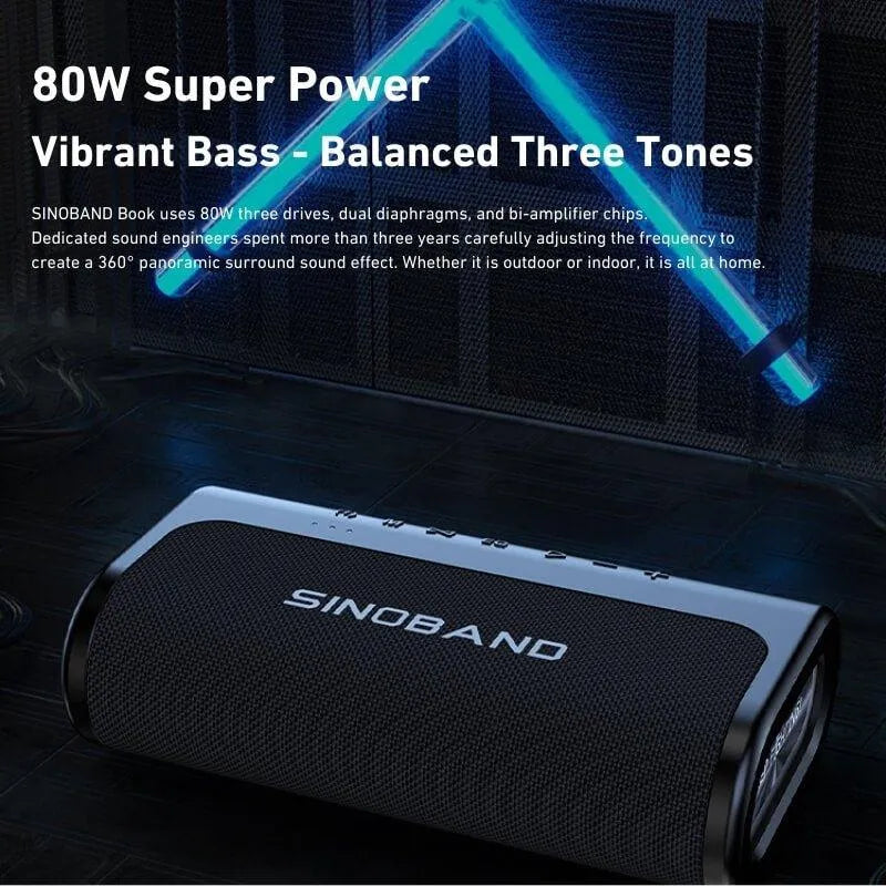 مكبر صوت Bluetooth Xdobo SINOBAND Book بقدرة 80 واط – متجر Risenty