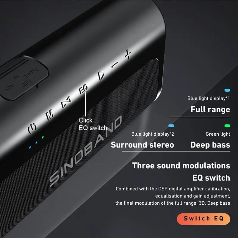 مكبر صوت Bluetooth Xdobo SINOBAND Book بقدرة 80 واط – متجر Risenty