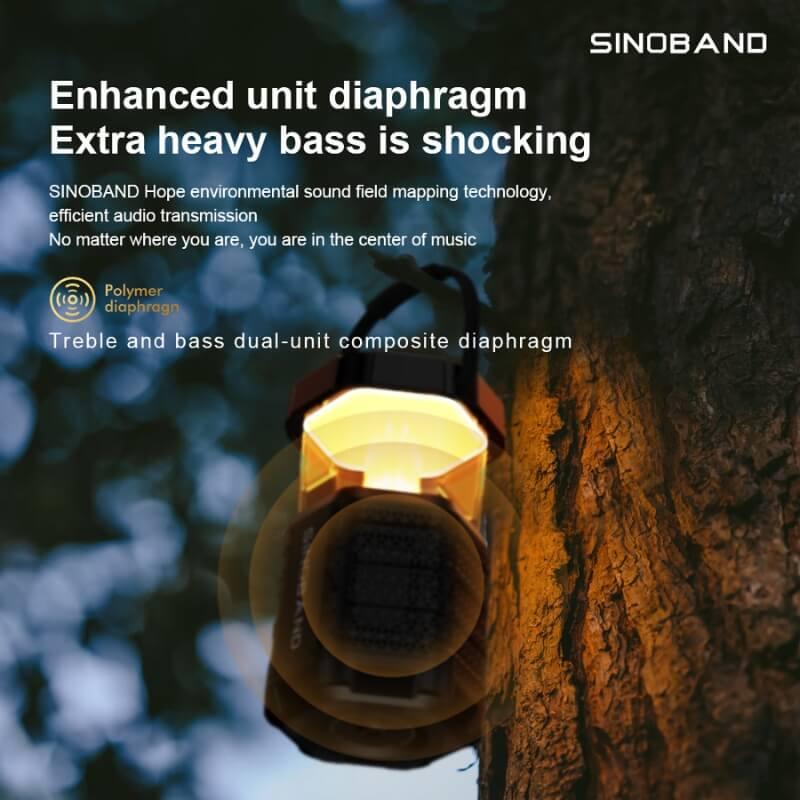 Xdobo SINOBAND Hope Outdoor Camping Lamp 40W Bluetooth Speaker - Risenty Store