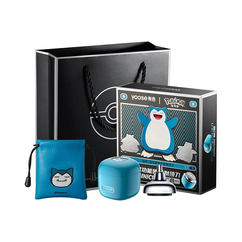 Blue Snorlax Yoose Pokémon Mini Cube electric shaver